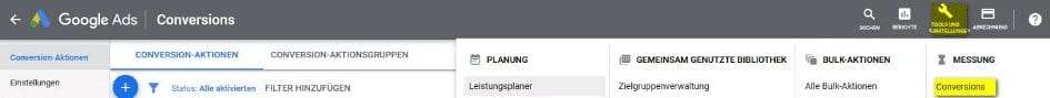 Conversion Aktionen | AnalyticaA
