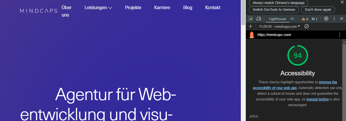 barrierefreie Website Ansich in lighthouse mindcaps barrierefreie Website Ansich in lighthouse mindcaps